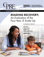 Reading Recovery report cover page.