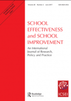 School Effectiveness and School Improvement report cover.